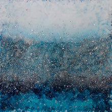 "Blue Ice" by May Attar, Mixed Media on Canvas