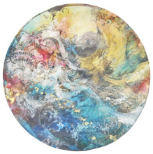 "LIFE LVIII (58) - Sea Clock" by Minako Yamano Zienowicz, Mixed media on Wood Panel