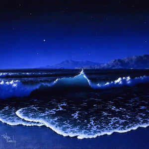 "Night Seascape" by Peter Everly, Print on Canvas