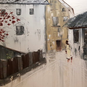 "Around the Corner" by Olga Lavrova, Oil on Canvas