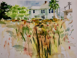 "Silva's Farm" by James Pearce, Watercolor on Hard D'Arches Fine Art Paper
