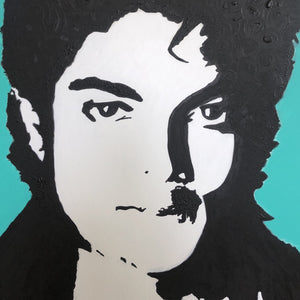"Michael Jackson" by Peggy Angelique IriARTe, Acrylic on Canvas