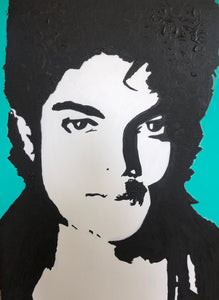 "Michael Jackson" by Peggy Angelique IriARTe, Acrylic on Canvas