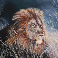 "Majestic King of the Jungle" by Peggy Bosh, Oils on Canvas