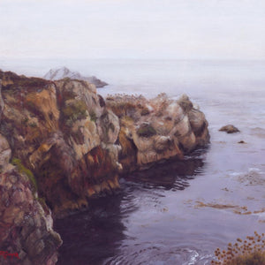 Protected Inlet by Terry Guyer, Oil on Linen (Framed)