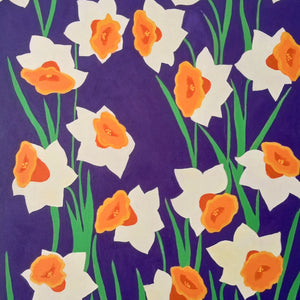 "Daffodils" by Raquel Carlson, Acrylic on Canvas