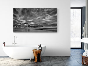 "San Clemente Pier Amazing Cloud" by Ric Sorgel, Photograph on Acrylic