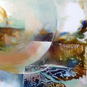 "Entering Orb" by Sandy Clark, Acrylic on Canvas