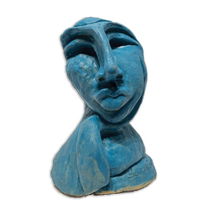 "Lady of Peace" by Souzan Zargari, Glazed Ceramic Sculpture