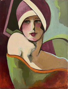 "VOYAGE 1920" by Shalla Javid, Acrylic on Canvas