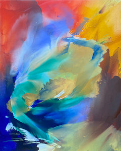 "Show Stopper" by Usha Shukla, Oils on Canvas