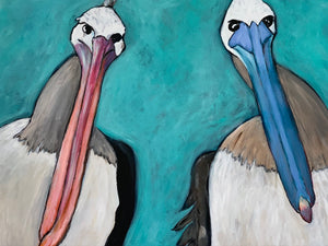 "Pelicans" by Tatham Smith, Acrylic on Canvas