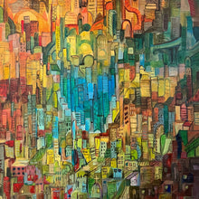 "Urban Chaos" by Loris Solic, Acrylic on Canvas