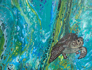 "Under the Sea” by Stephanie Miner, Acrylic on Canvas