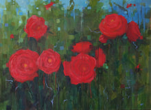 "The Roses Red" by Terry Romero Paul, Oil on Canvas