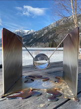 "Time/Space" by Tom Watson, Stainless Steel, Glass
