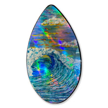 "Surf Sunset" by Tony Meehleis, Mixed media on Panels