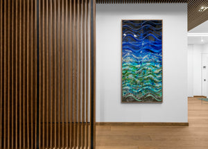"Waves of Light" by Tony Meehleis, Mixed media on Panels