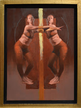 Duo 13 by Cathy Locke, Oil on Panel (Framed)