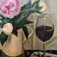 "Still Life with Peonies" by Hana Vater, Oil on Canvas