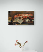 "Still Life with Books" by Hana Vater, Oil on Canvas