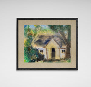 "Little White House" by Christine Wood, Pastels on Hard Fine Paper
