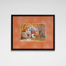 "New England Fall Farmhouse" by Christine Wood, Pastels on Hard Fine Paper
